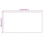 vidaXL Χαλί Runner MARSA Κίτρινο 80 x 150 cm Πολυέστερ και PVC