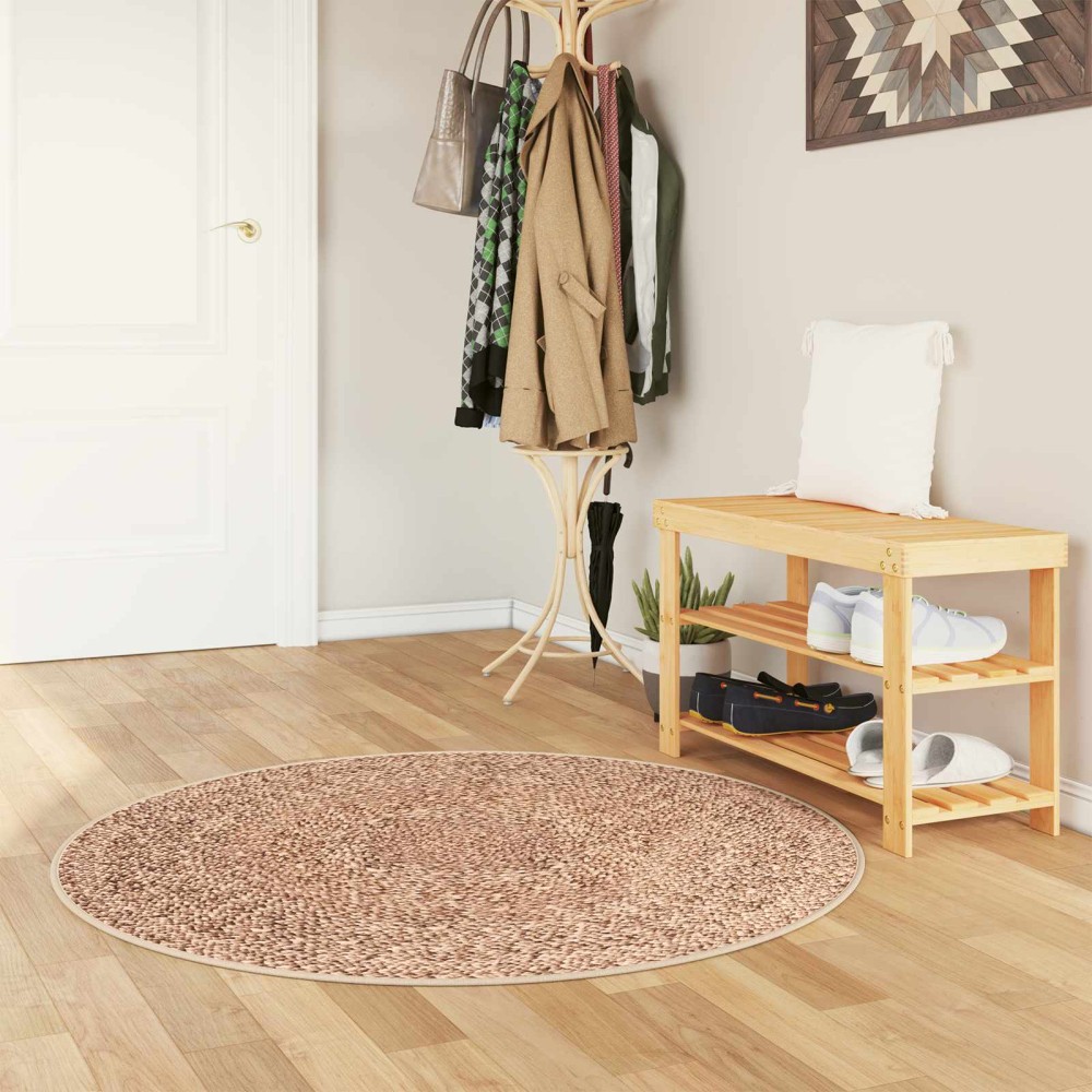 vidaXL Χαλί Runner MARSA Κίτρινο 120 x 120 cm Πολυέστερ και PVC