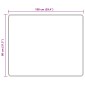 vidaXL Χαλί Runner MARSA Πολύχρωμο 80 x 100 cm Πολυέστερ και PVC