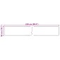 vidaXL Χαλί Runner MARSA Πολύχρωμο 50 x 250 εκ. Πολυέστερ και PVC