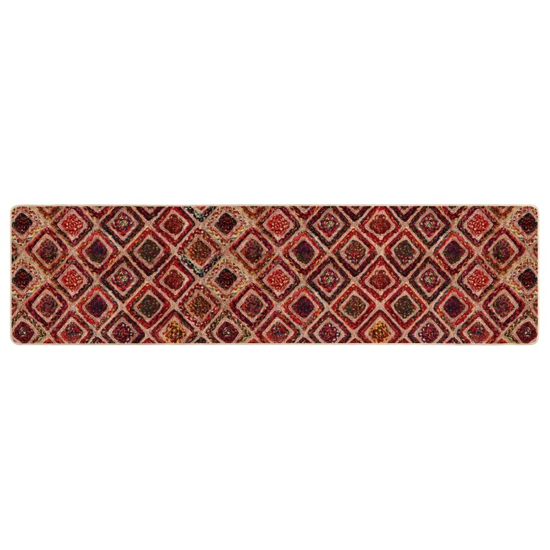 vidaXL Χαλί Runner MARSA Πολύχρωμο 100 x 300 cm Πολυέστερ και PVC