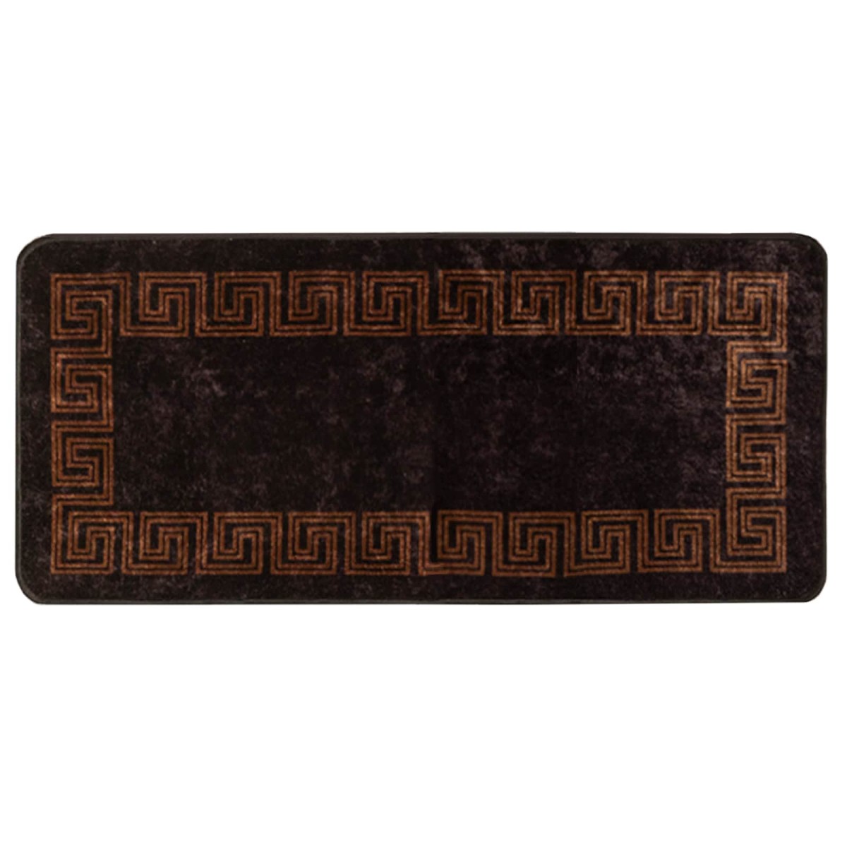 vidaXL Χαλί Runner MARSA Μαύρο 50 x 100 cm Πολυέστερ και PVC