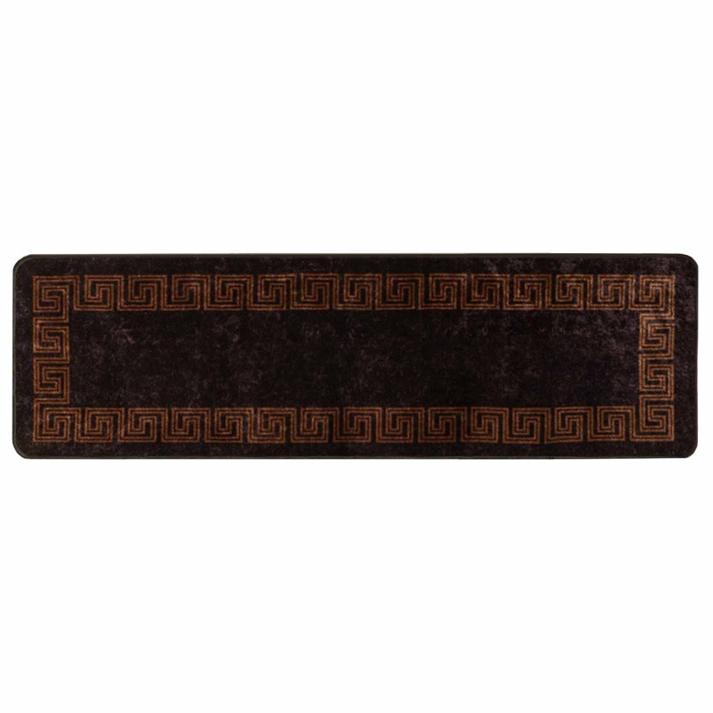vidaXL Χαλί Runner MARSA Μαύρο 50 x 150 cm Πολυέστερ και PVC