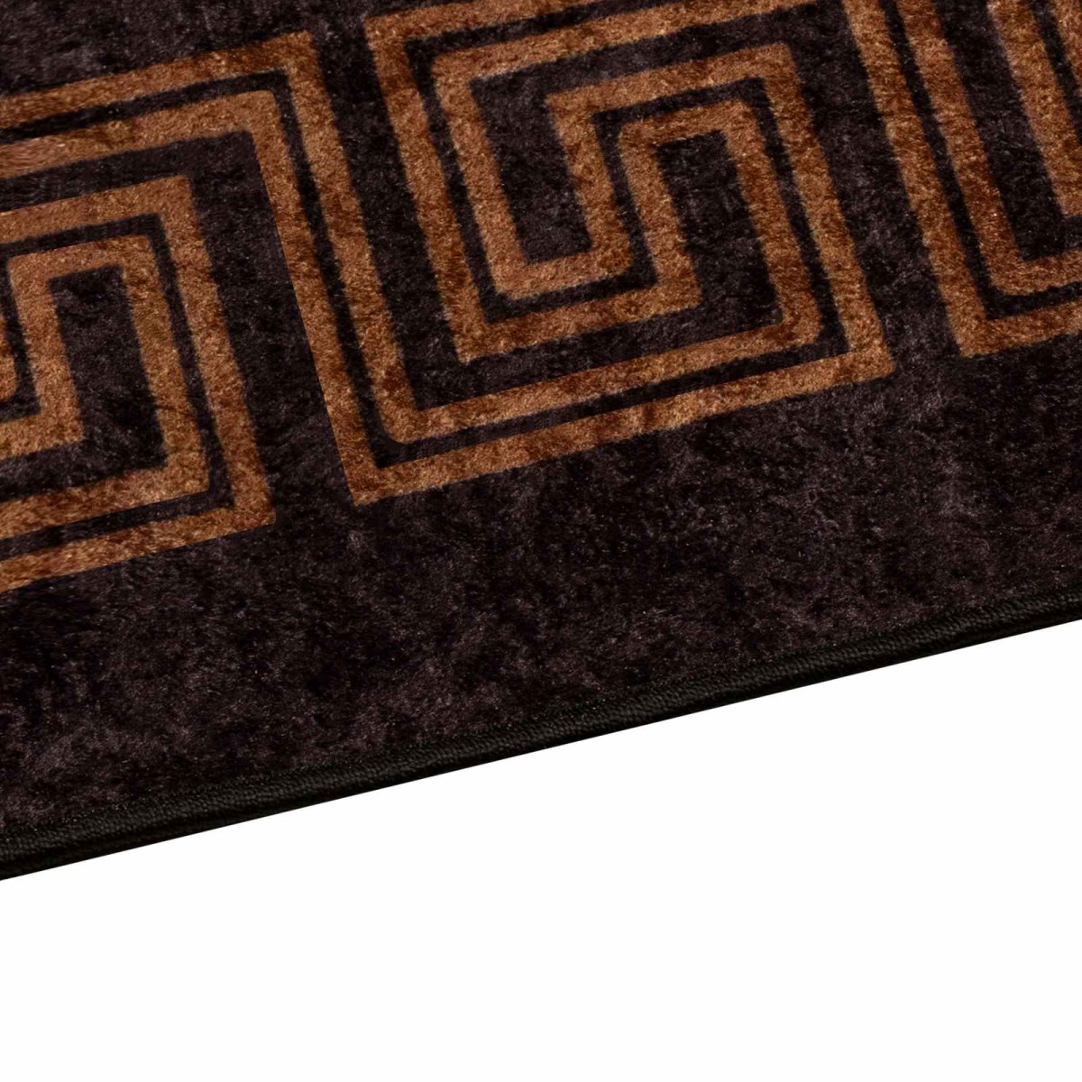 vidaXL Χαλί Runner MARSA Μαύρο 50 x 150 cm Πολυέστερ και PVC