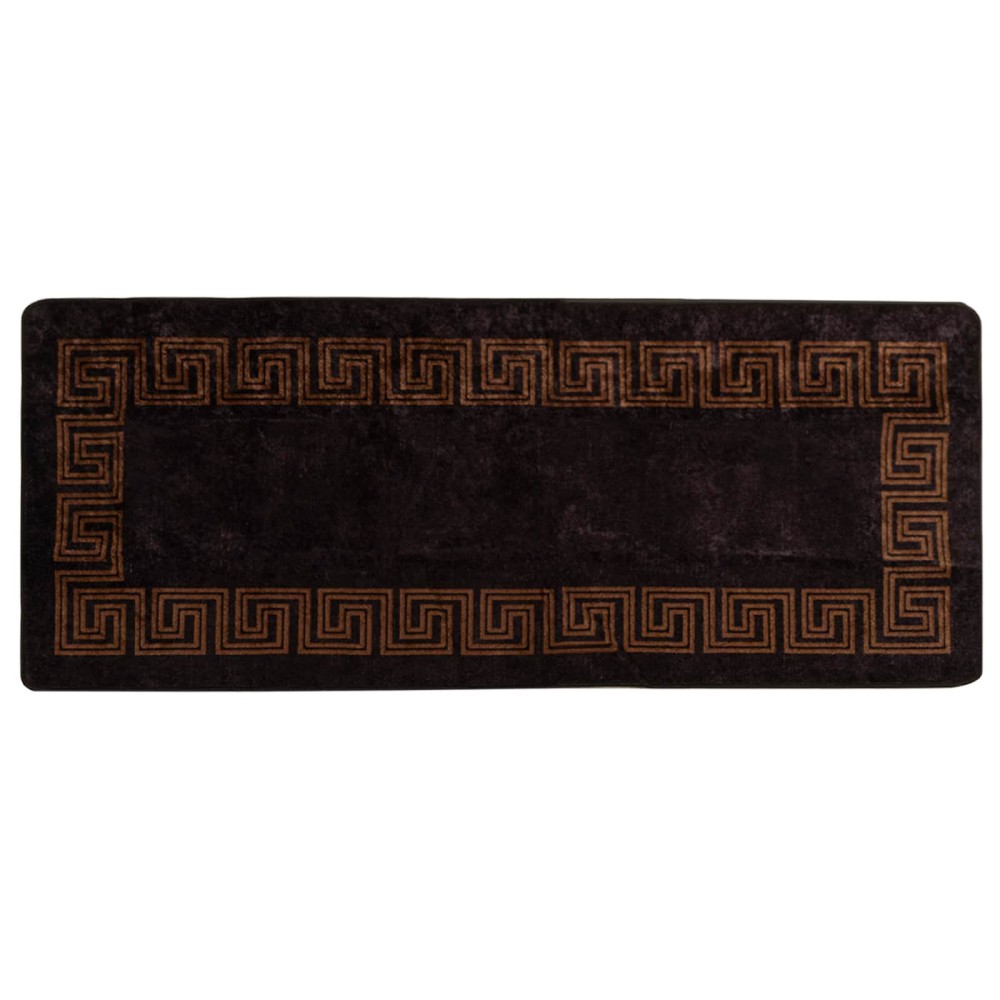 vidaXL Χαλί Runner MARSA Μαύρο 80 x 200 cm Πολυέστερ και PVC