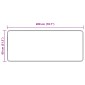 vidaXL Χαλί Runner MARSA Μαύρο 80 x 200 cm Πολυέστερ και PVC