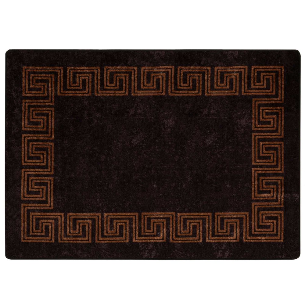 vidaXL Χαλί Runner MARSA Μαύρο 100 x 150 cm Πολυέστερ και PVC