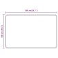 vidaXL Χαλί Runner MARSA Μαύρο 100 x 150 cm Πολυέστερ και PVC