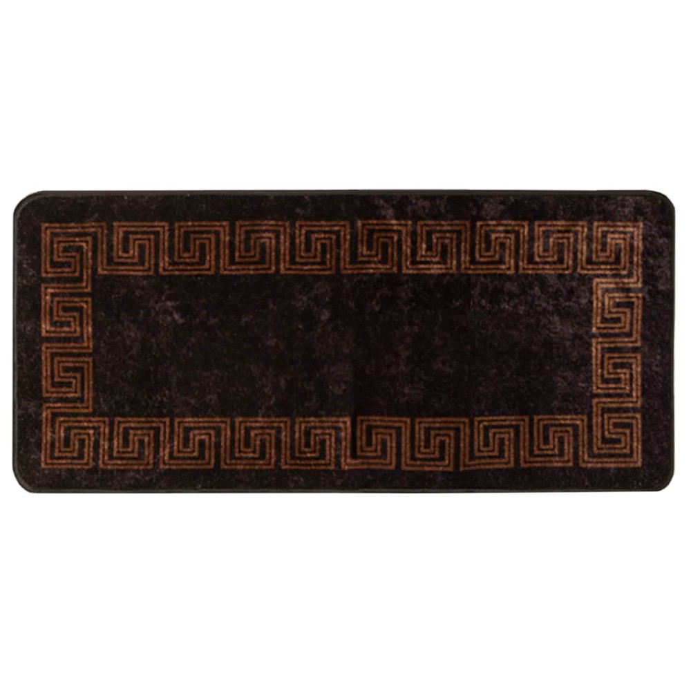 vidaXL Χαλί Runner MARSA Μαύρο 100 x 200 cm Πολυέστερ και PVC