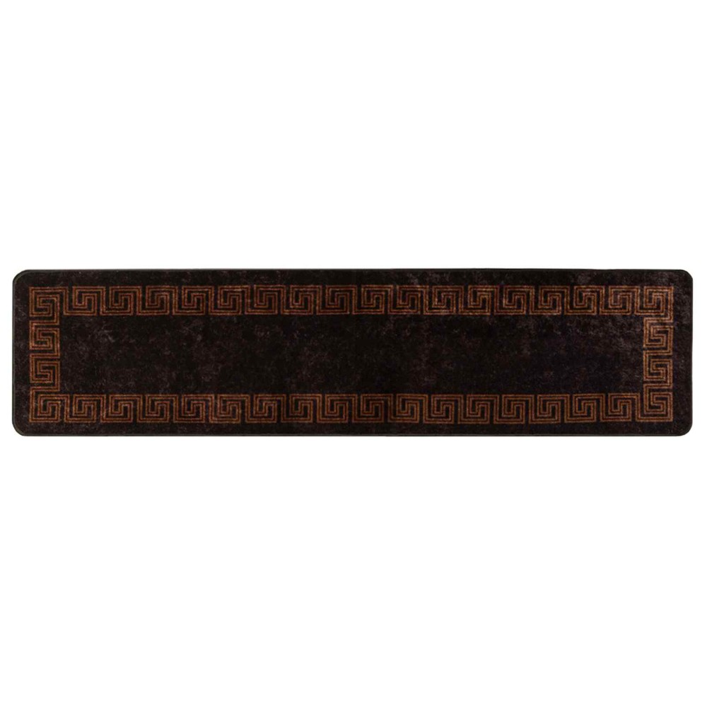 vidaXL Χαλί Runner MARSA Μαύρο 100 x 450 εκ. Πολυέστερ και PVC