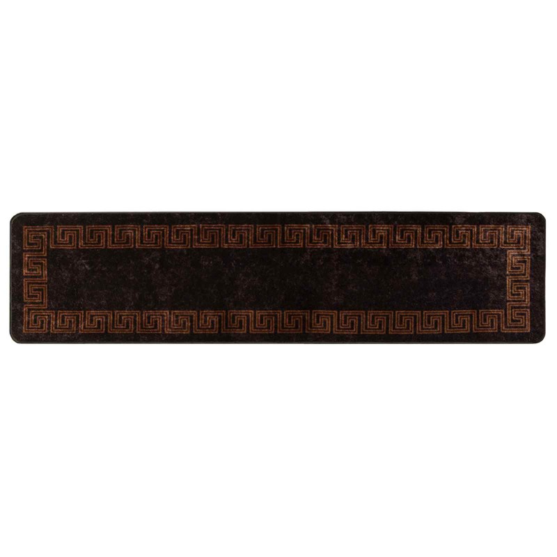vidaXL Χαλί Runner MARSA Μαύρο 100 x 450 εκ. Πολυέστερ και PVC