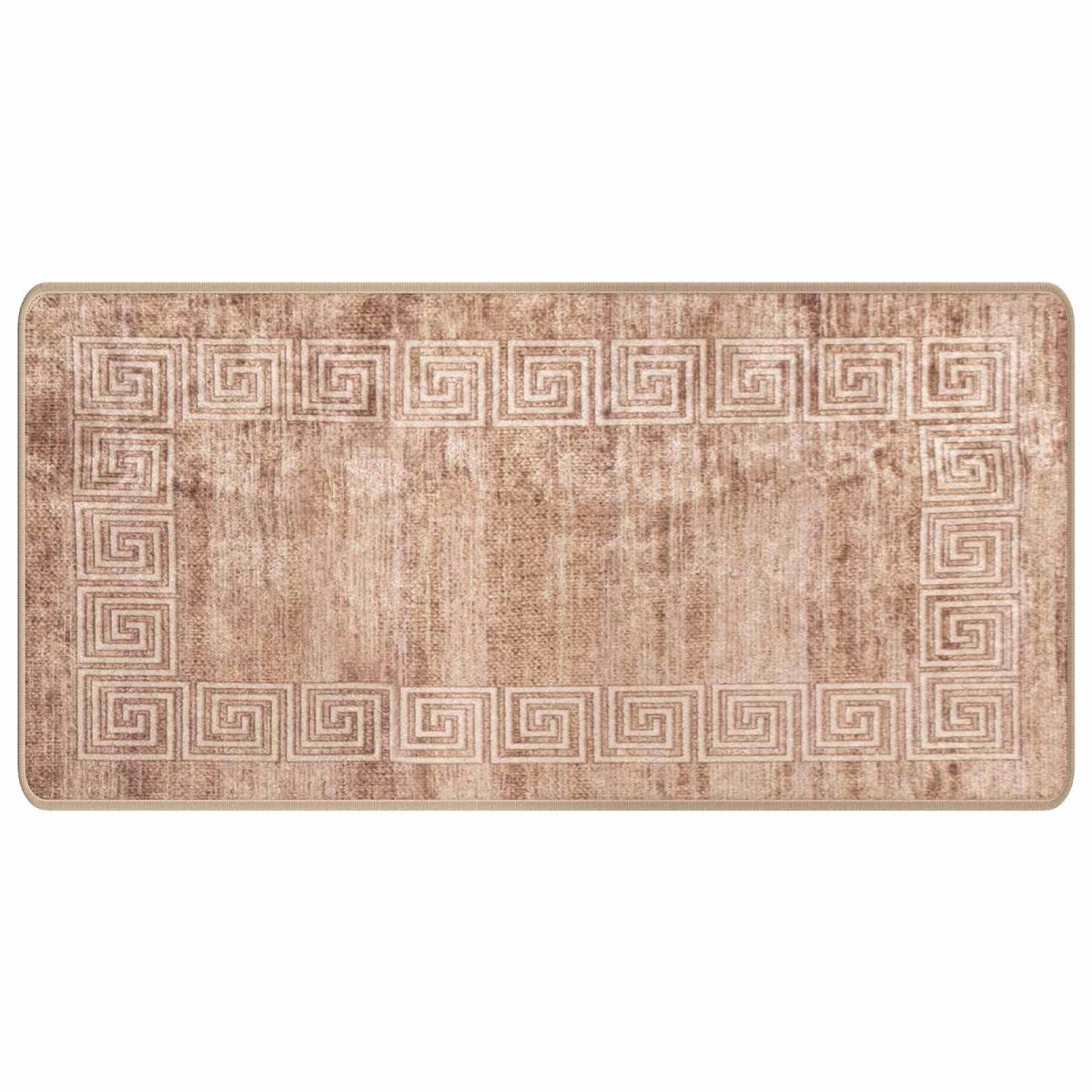 vidaXL Χαλί Runner MARSA Λευκός 50 x 100 cm Πολυέστερ και PVC