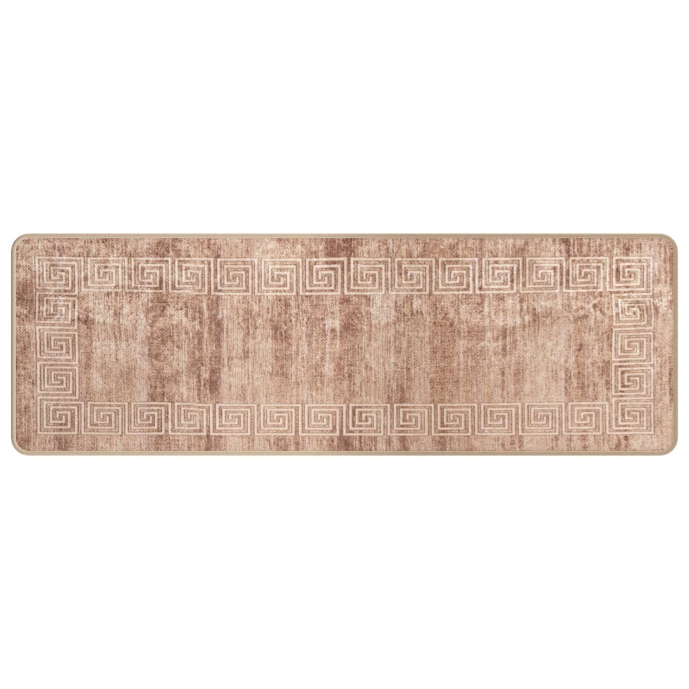 vidaXL Χαλί Runner MARSA Λευκός 50 x 150 cm Πολυέστερ και PVC