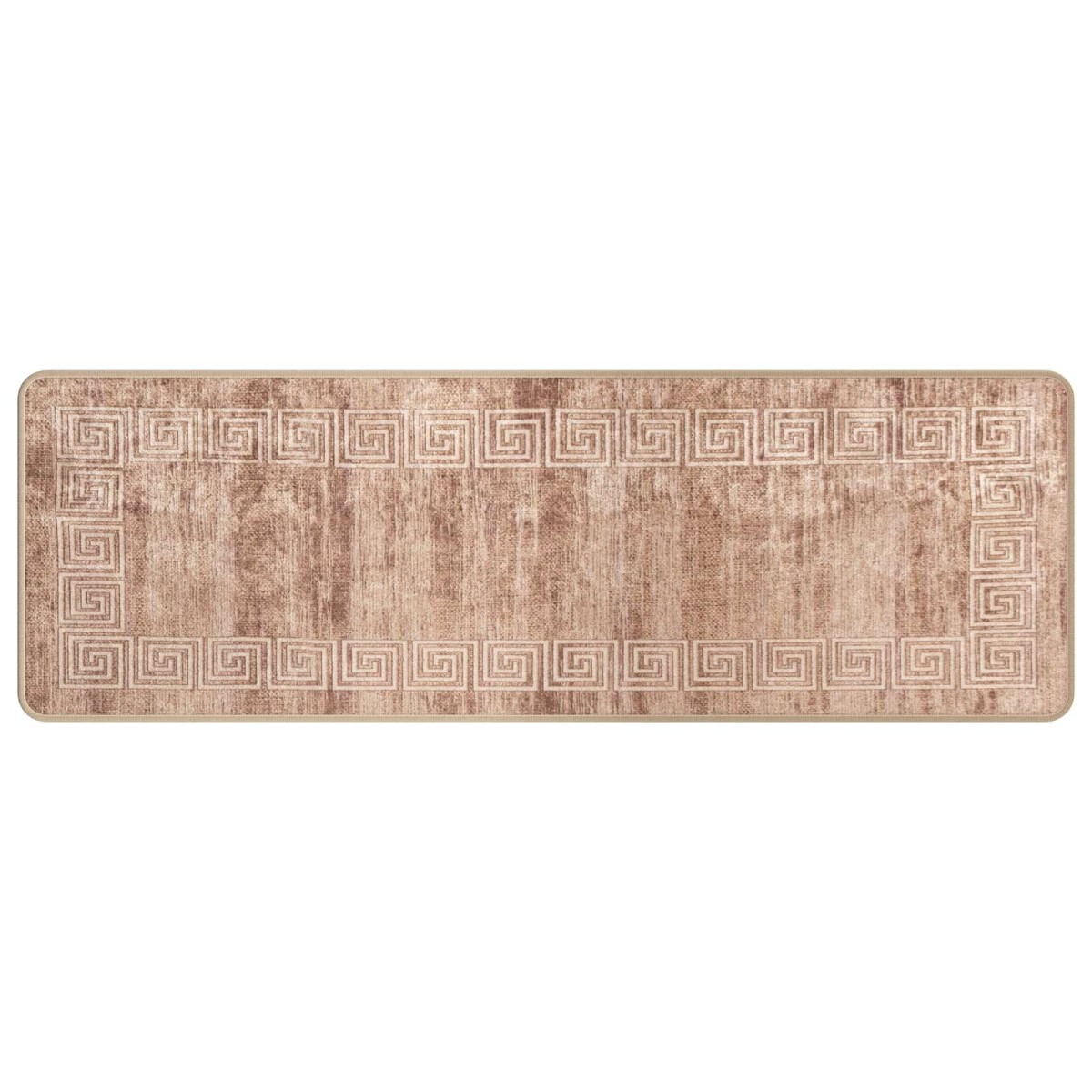 vidaXL Χαλί Runner MARSA Λευκός 50 x 150 cm Πολυέστερ και PVC