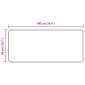 vidaXL Χαλί Runner MARSA Λευκός 50 x 150 cm Πολυέστερ και PVC
