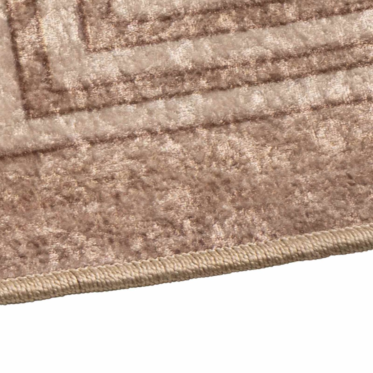 vidaXL Χαλί Runner MARSA Λευκός 80 x 100 cm Πολυέστερ και PVC