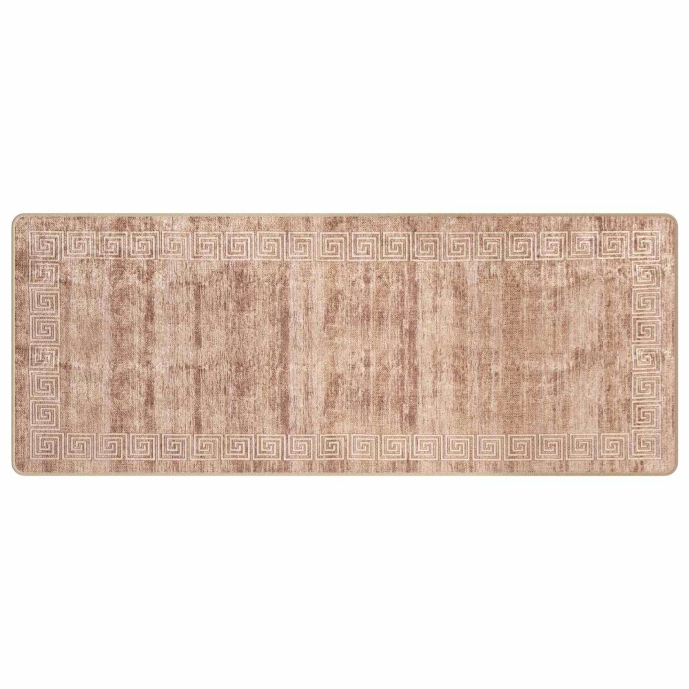 vidaXL Χαλί Runner MARSA Λευκός 80 x 200 cm Πολυέστερ και PVC