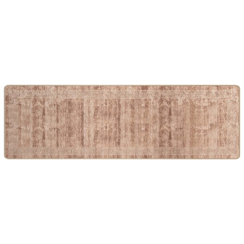 vidaXL Χαλί Runner MARSA Λευκός 80 x 450 εκ. Πολυέστερ και PVC