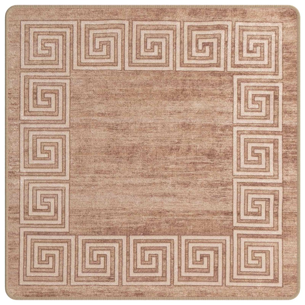 vidaXL Χαλί Runner MARSA Λευκός 100 x 100 cm Πολυέστερ και PVC