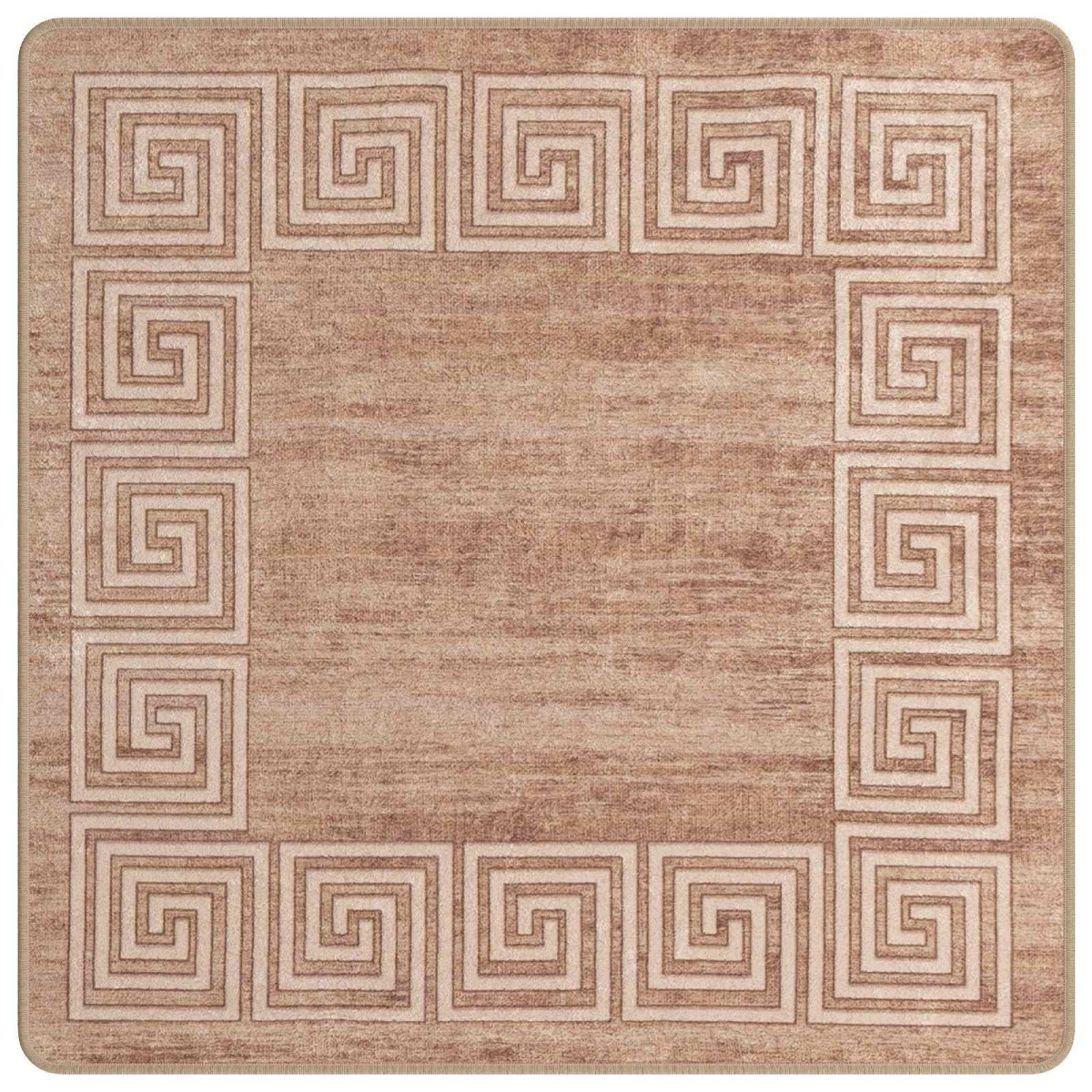 vidaXL Χαλί Runner MARSA Λευκός 100 x 100 cm Πολυέστερ και PVC