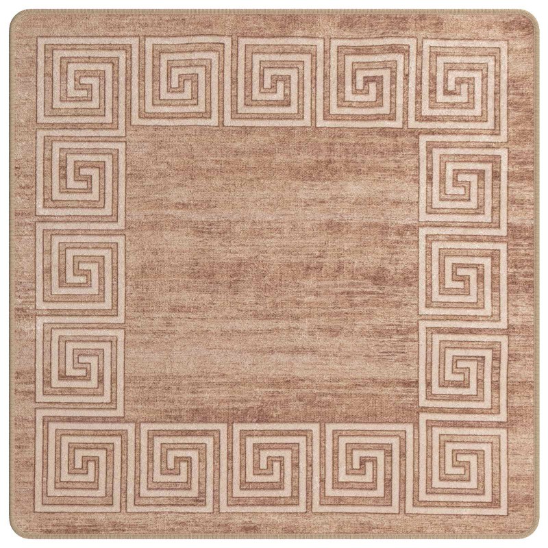 vidaXL Χαλί Runner MARSA Λευκός 100 x 100 cm Πολυέστερ και PVC