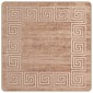 vidaXL Χαλί Runner MARSA Λευκός 100 x 100 cm Πολυέστερ και PVC