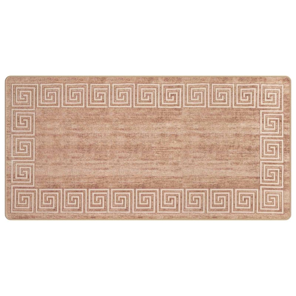 vidaXL Χαλί Runner MARSA Λευκός 100 x 200 cm Πολυέστερ και PVC