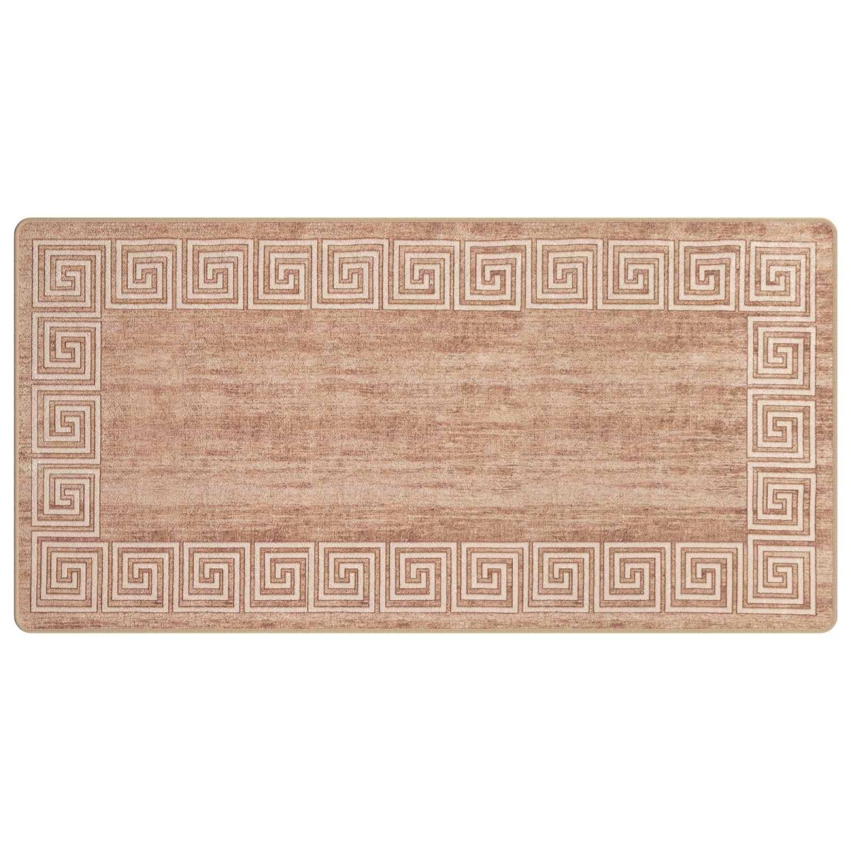 vidaXL Χαλί Runner MARSA Λευκός 100 x 200 cm Πολυέστερ και PVC