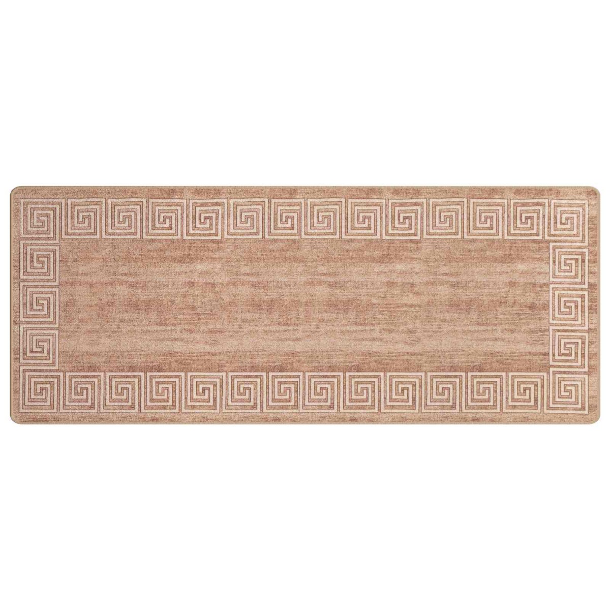 vidaXL Χαλί Runner MARSA Λευκός 100 x 300 cm Πολυέστερ και PVC