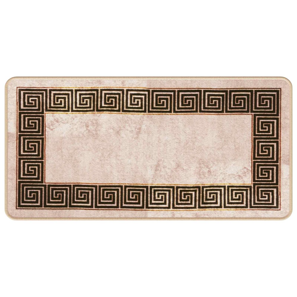 vidaXL Χαλί Runner MARSA Μαύρο 50 x 100 cm Πολυέστερ και PVC