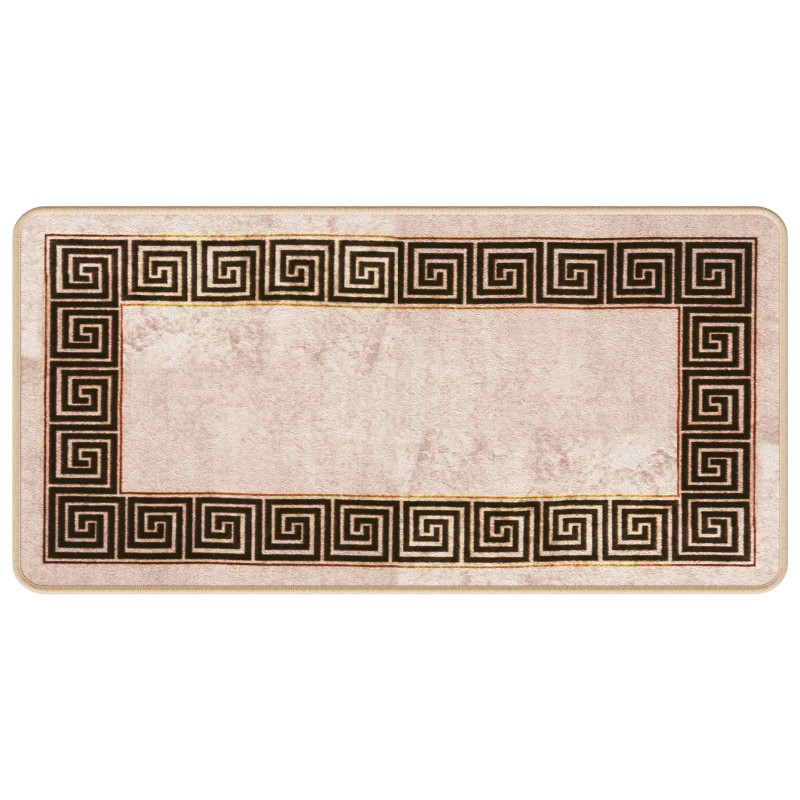 vidaXL Χαλί Runner MARSA Μαύρο 50 x 100 cm Πολυέστερ και PVC