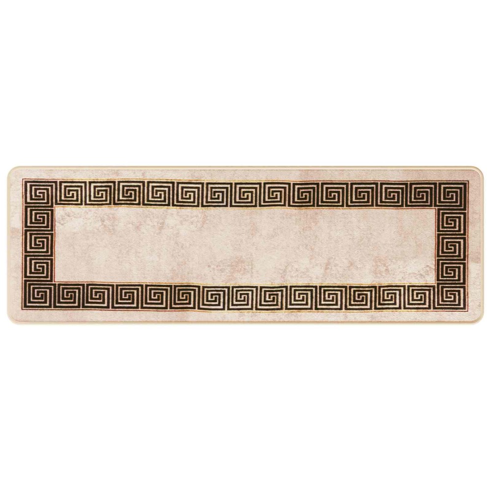 vidaXL Χαλί Runner MARSA Μαύρο 50 x 150 cm Πολυέστερ και PVC