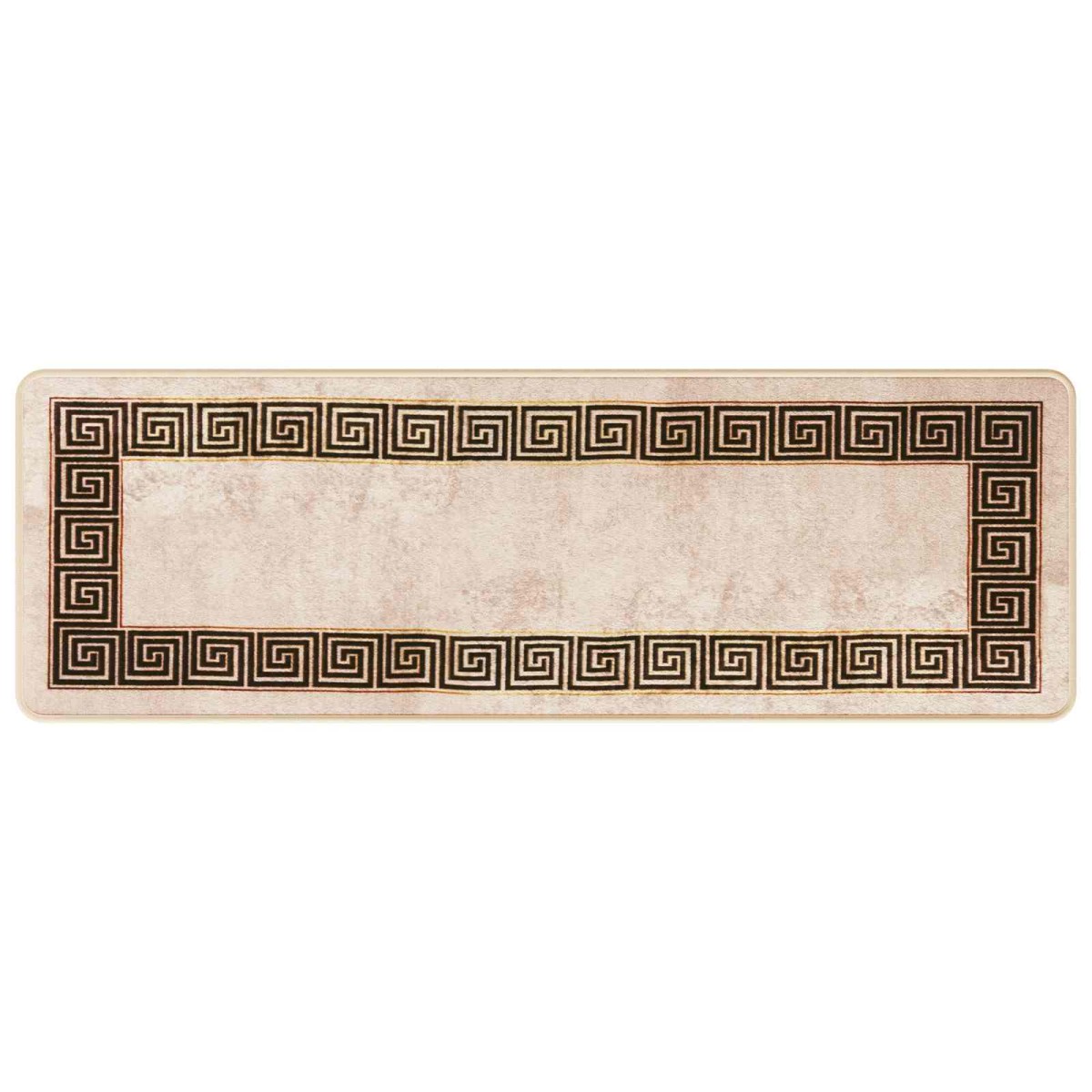vidaXL Χαλί Runner MARSA Μαύρο 50 x 150 cm Πολυέστερ και PVC