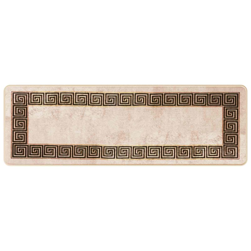 vidaXL Χαλί Runner MARSA Μαύρο 50 x 150 cm Πολυέστερ και PVC