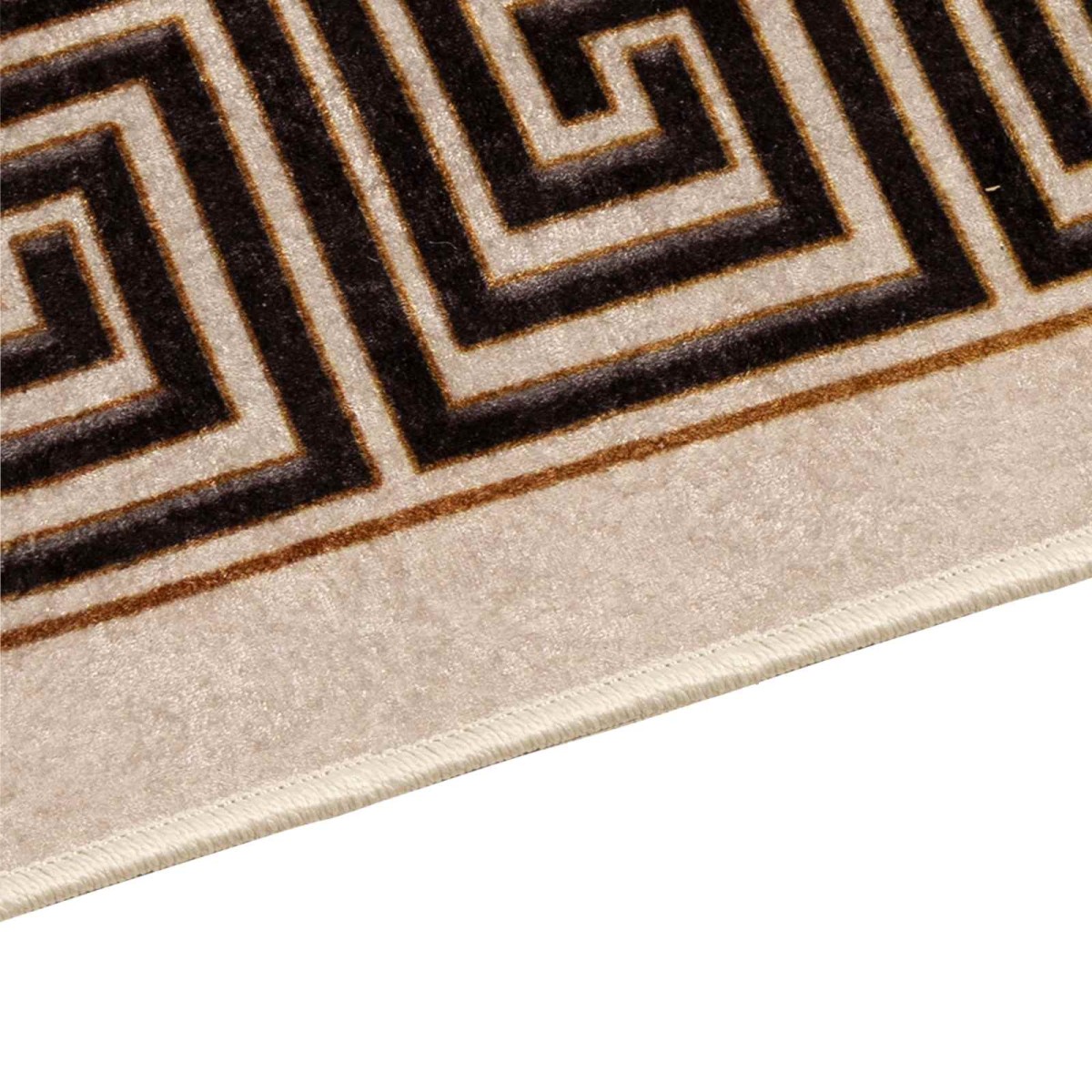 vidaXL Χαλί Runner MARSA Μαύρο 80 x 100 cm Πολυέστερ και PVC