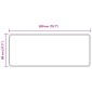 vidaXL Χαλί Runner MARSA Μαύρο 80 x 200 cm Πολυέστερ και PVC