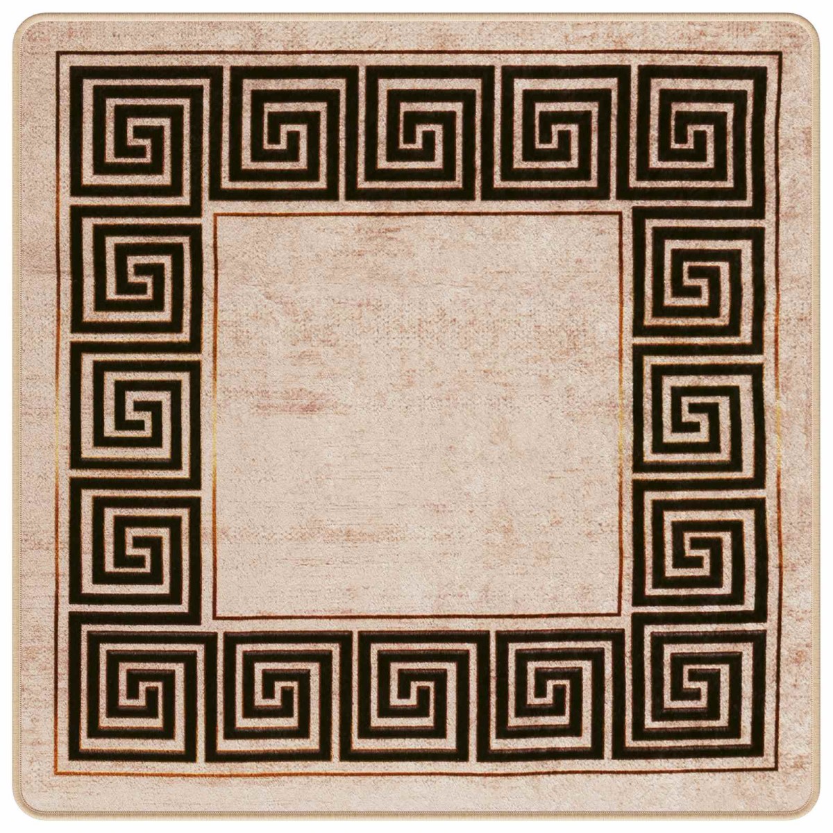vidaXL Χαλί Runner MARSA Μαύρο 100 x 100 cm Πολυέστερ και PVC