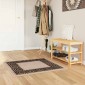 vidaXL Χαλί Runner MARSA Μαύρο 100 x 100 cm Πολυέστερ και PVC