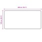 vidaXL Χαλί Runner MARSA Μαύρο 100 x 200 cm Πολυέστερ και PVC