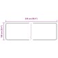 vidaXL Χαλί Runner MARSA Μαύρο 100 x 250 cm Πολυέστερ και PVC