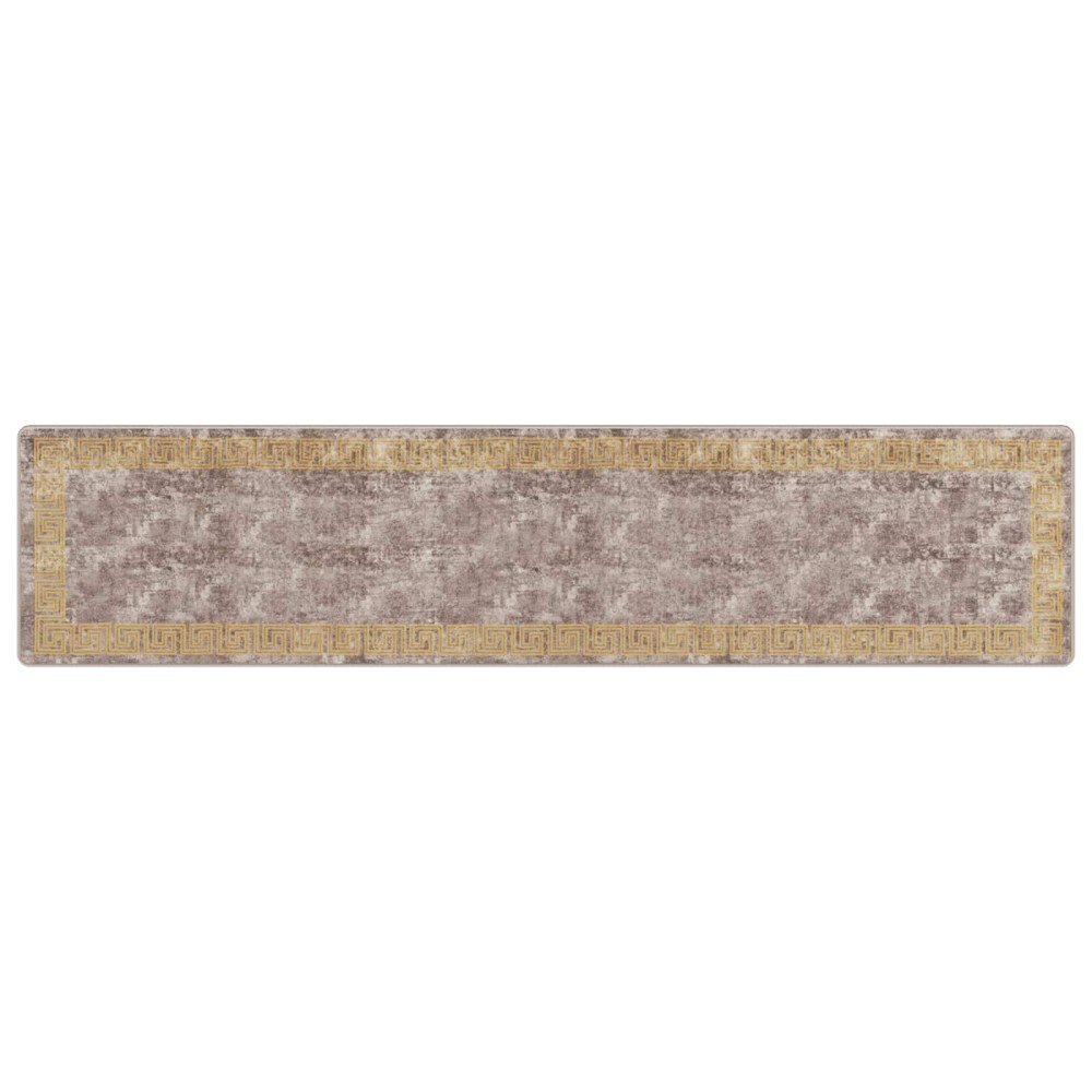 vidaXL Χαλί Runner MARSA Γκρι 80 x 350 εκ. Πολυέστερ και PVC