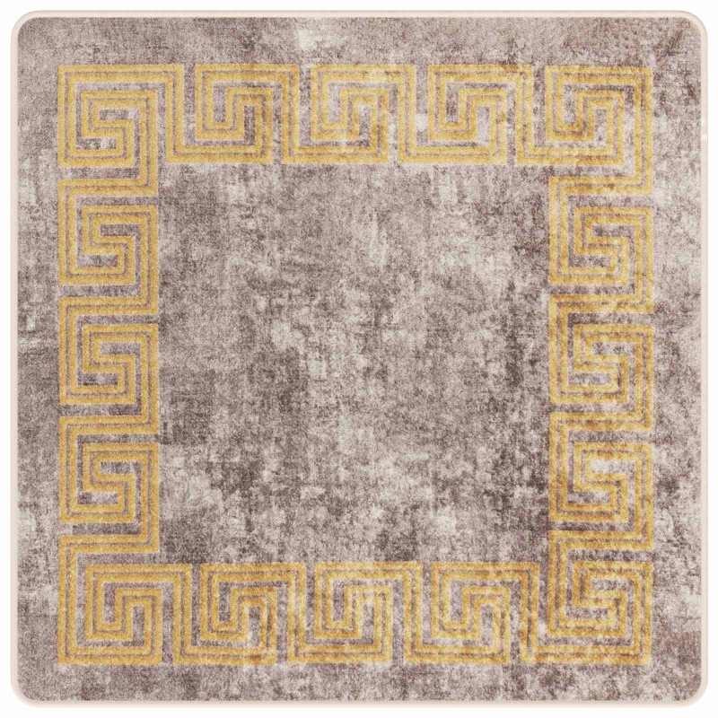 vidaXL Χαλί Runner MARSA Γκρι 100 x 100 cm Πολυέστερ και PVC