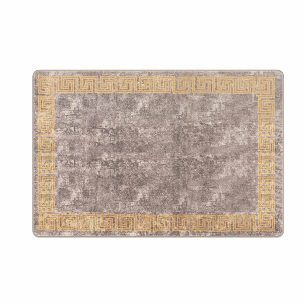 vidaXL Χαλί Runner MARSA Γκρι 100 x 150 cm Πολυέστερ και PVC