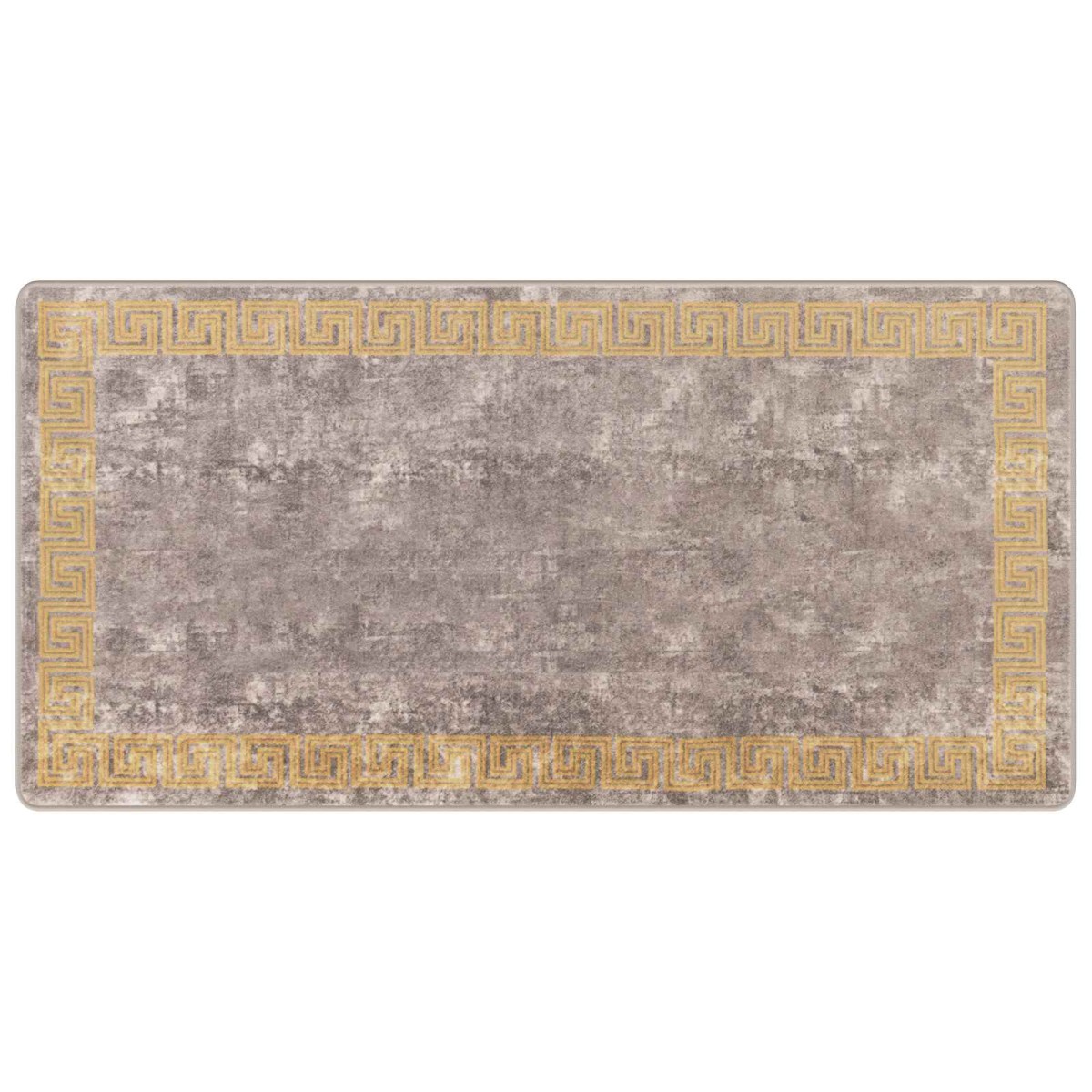 vidaXL Χαλί Runner MARSA Γκρι 100 x 200 cm Πολυέστερ και PVC