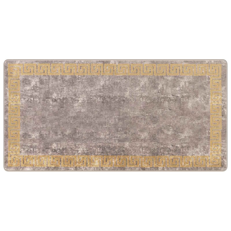 vidaXL Χαλί Runner MARSA Γκρι 100 x 200 cm Πολυέστερ και PVC