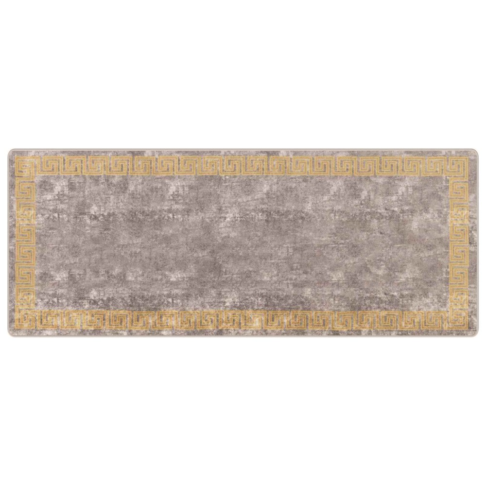 vidaXL Χαλί Runner MARSA Γκρι 100 x 250 cm Πολυέστερ και PVC