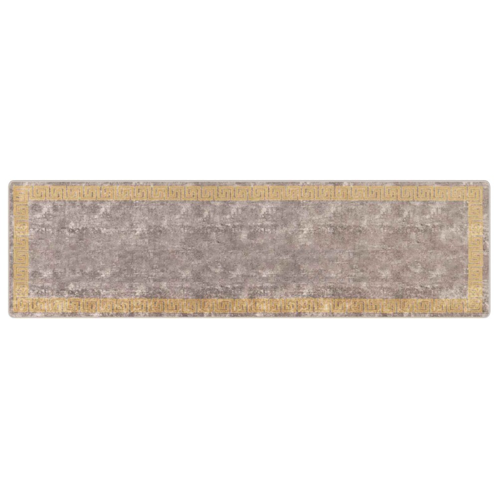 vidaXL Χαλί Runner MARSA Γκρι 100 x 350 εκ. Πολυέστερ και PVC