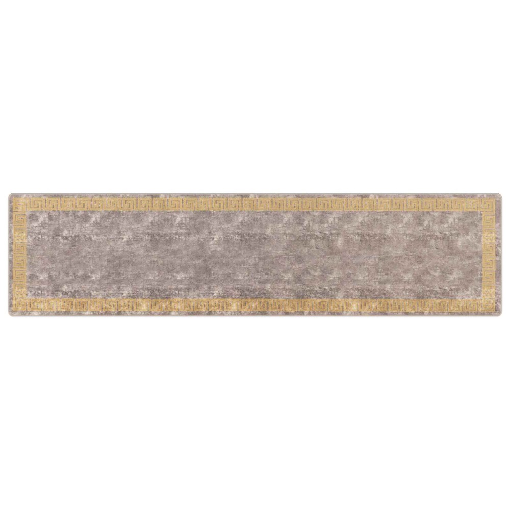 vidaXL Χαλί Runner MARSA Γκρι 100 x 400 cm Πολυέστερ και PVC