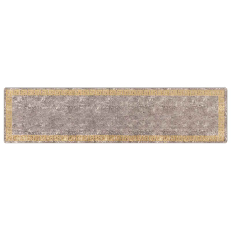 vidaXL Χαλί Runner MARSA Γκρι 100 x 400 cm Πολυέστερ και PVC
