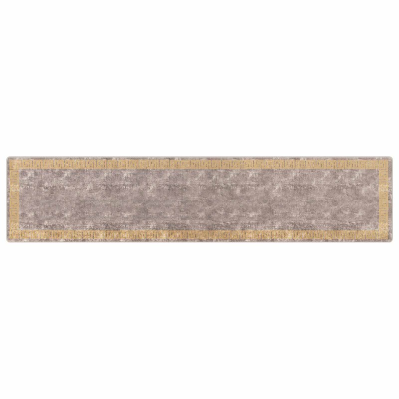 vidaXL Χαλί Runner MARSA Γκρι 100 x 450 εκ. Πολυέστερ και PVC